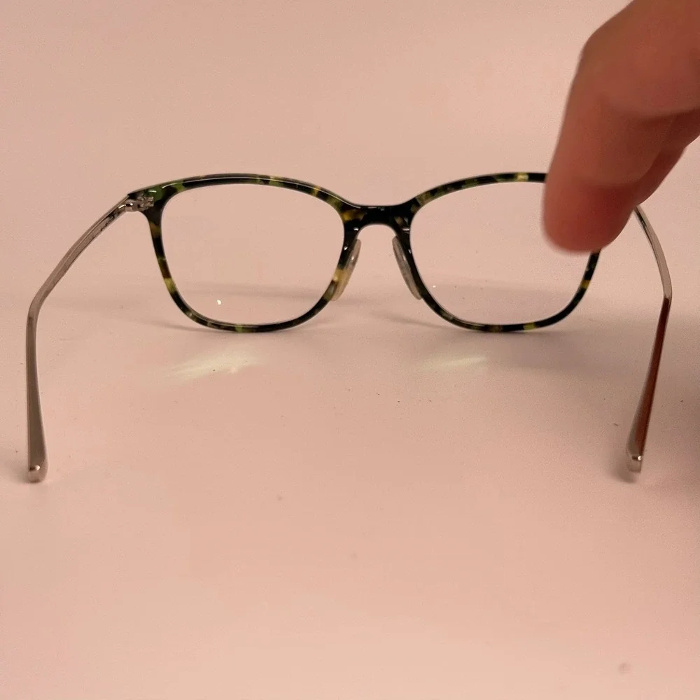 Longchamp LO2606 215 Green Tortoise Shell Eyeglass Frames Silver 51-17-140